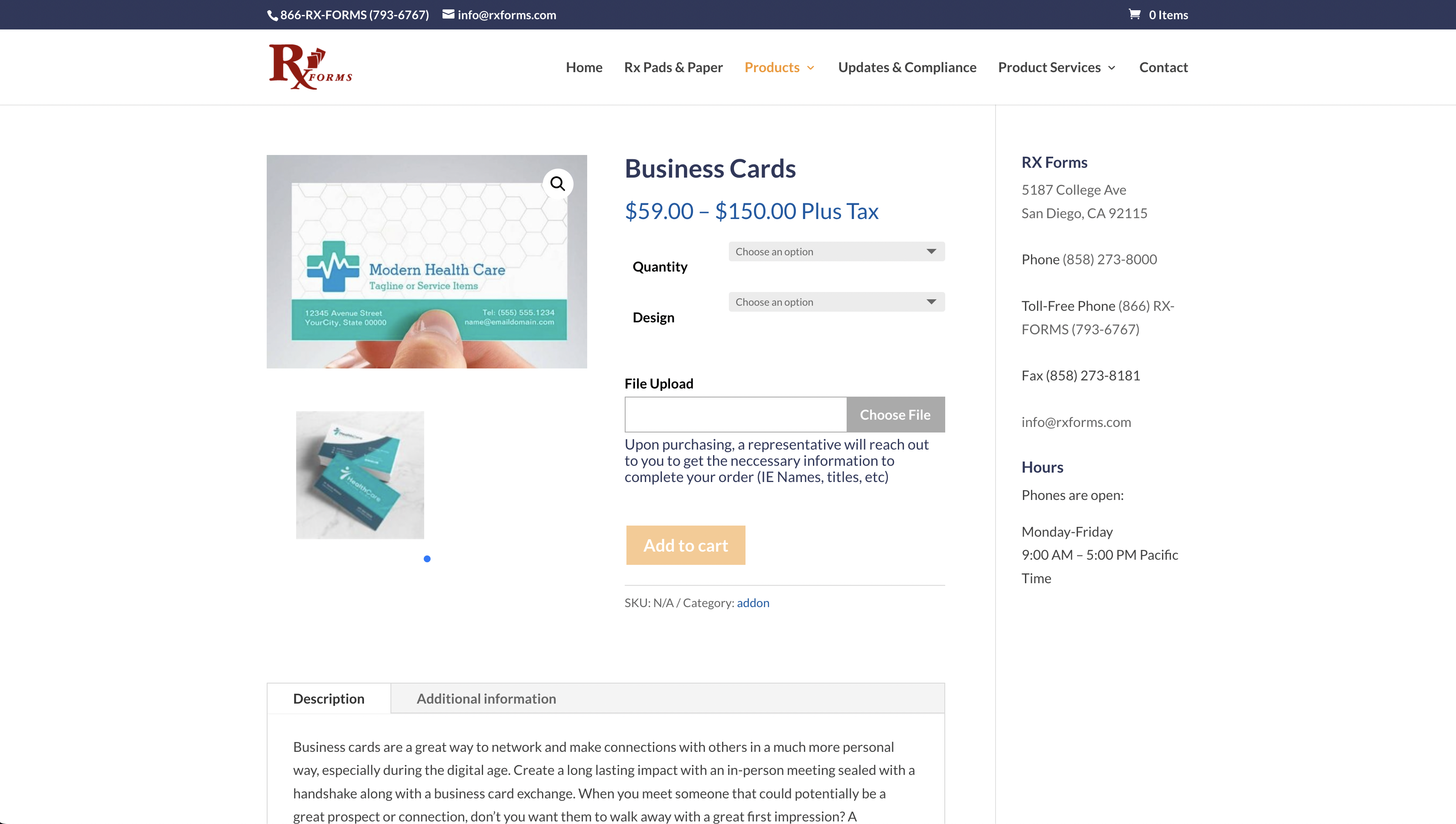 RxForms — Product page