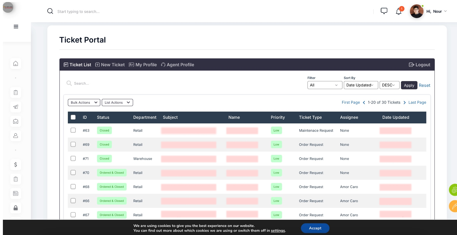 UPS — Ticket Portal